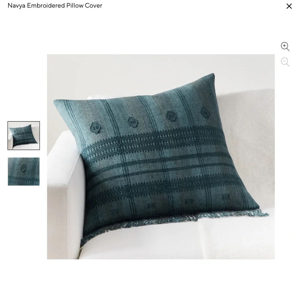 Pottery Barn Navya embroidered pillow cover❤️❤️❤️❤️